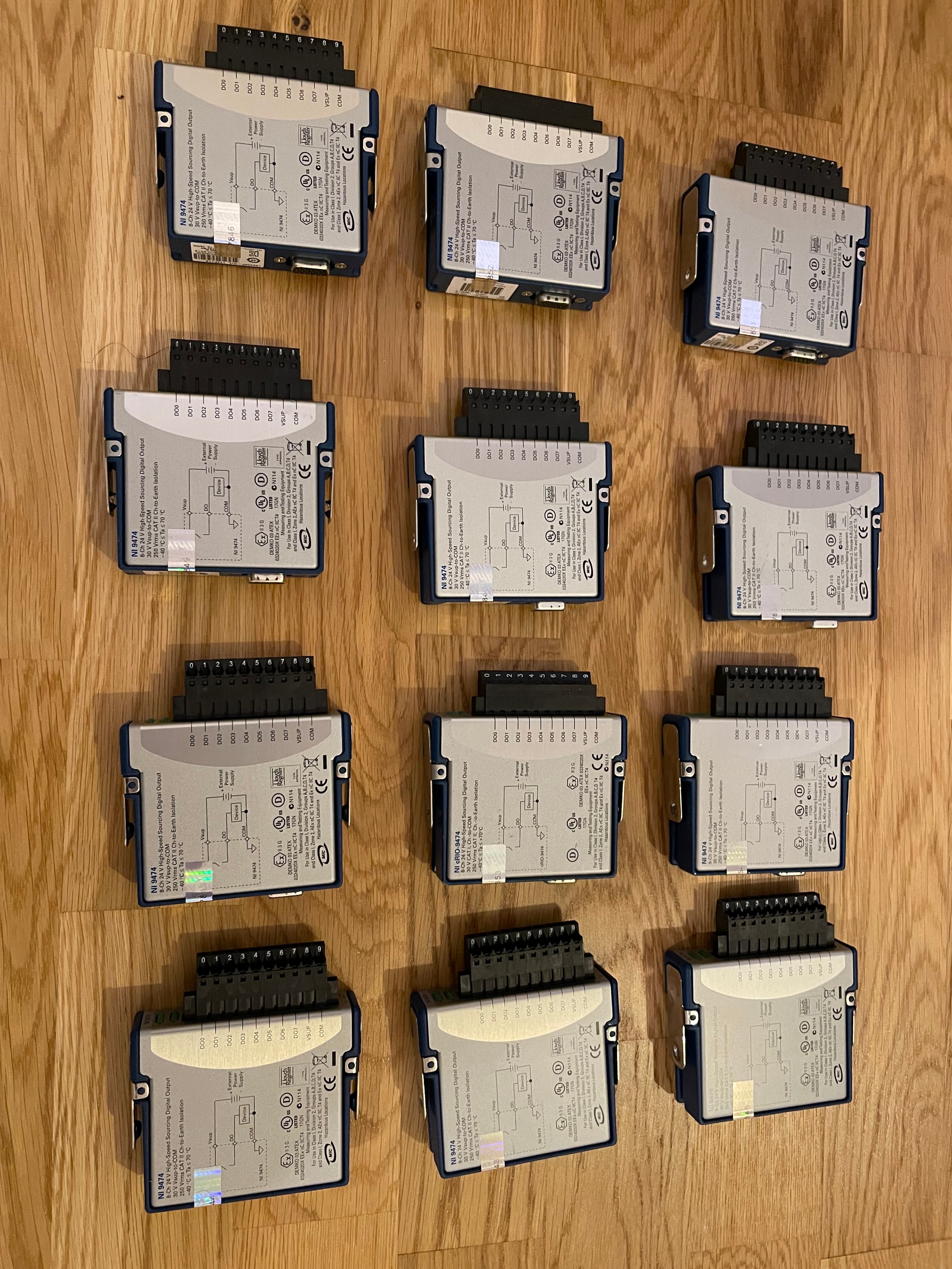 Lot of 100 NI cRIO-9474 C-series digital output modules in original packaging, factory surplus
