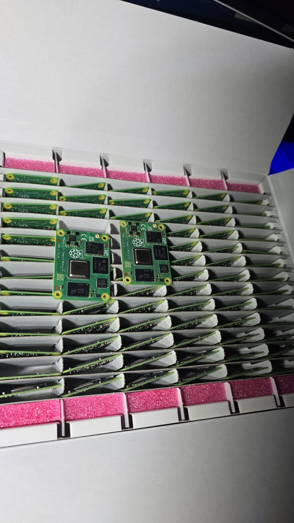 Lot of 250 Raspberry Pi CM4101008 modules in anti-static trays, factory surplus, current firmware