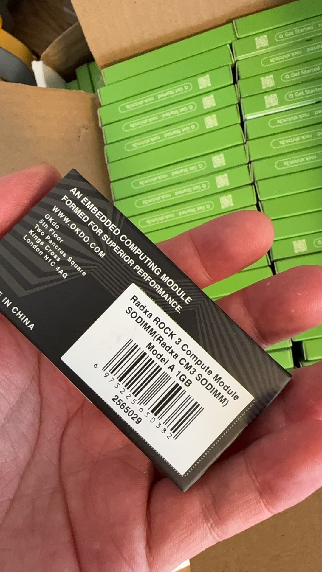 Lot of 100 boxed Radxa ROCK 3 CM3 SODIMM 1GB compute modules from distributor surplus